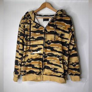 Combat Iron Apparel Camouflage Hoodie Size Large